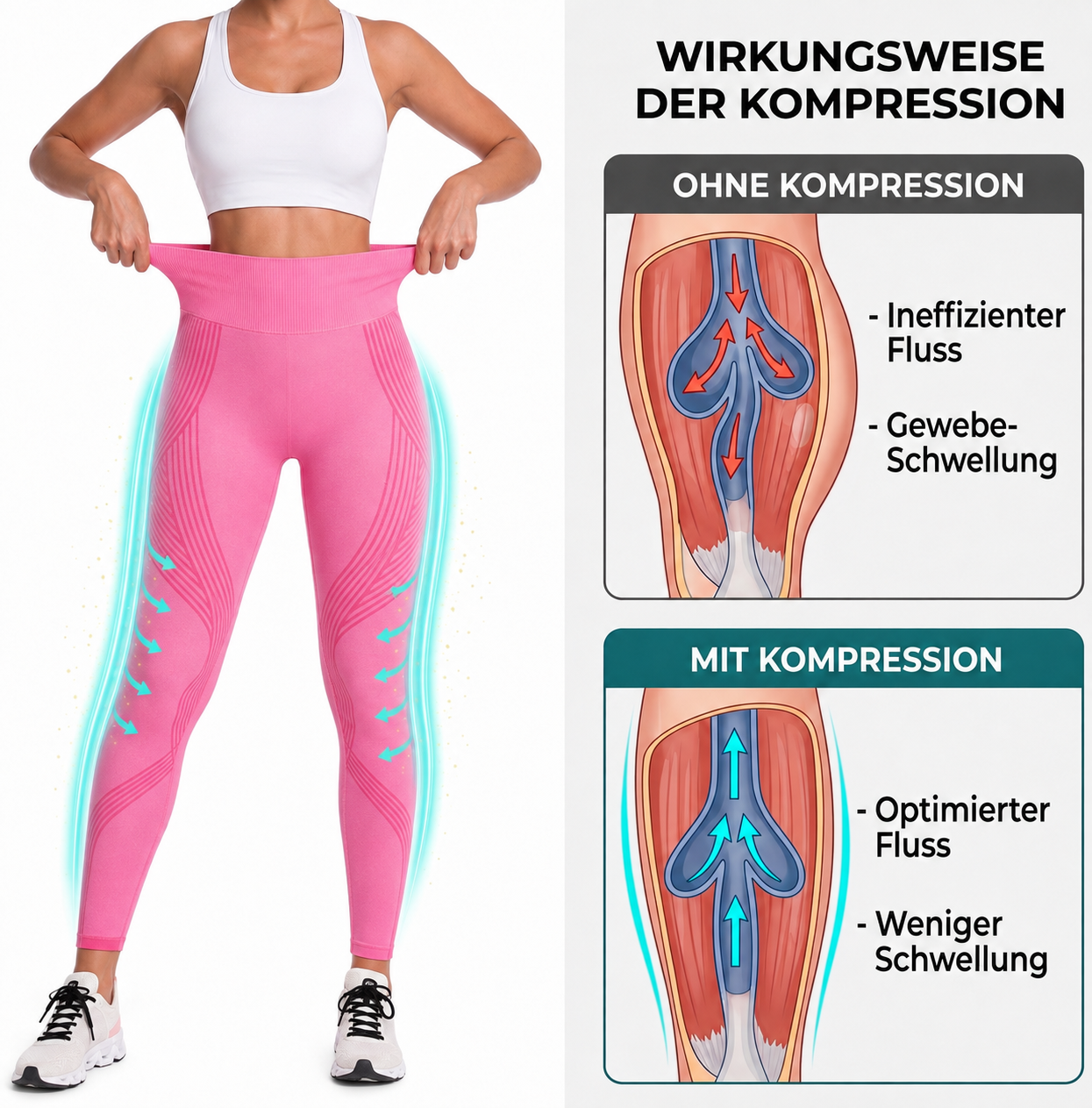 VenaMed - Kompressionsleggings I Mit Kalorien-Boost & Hautstraffung