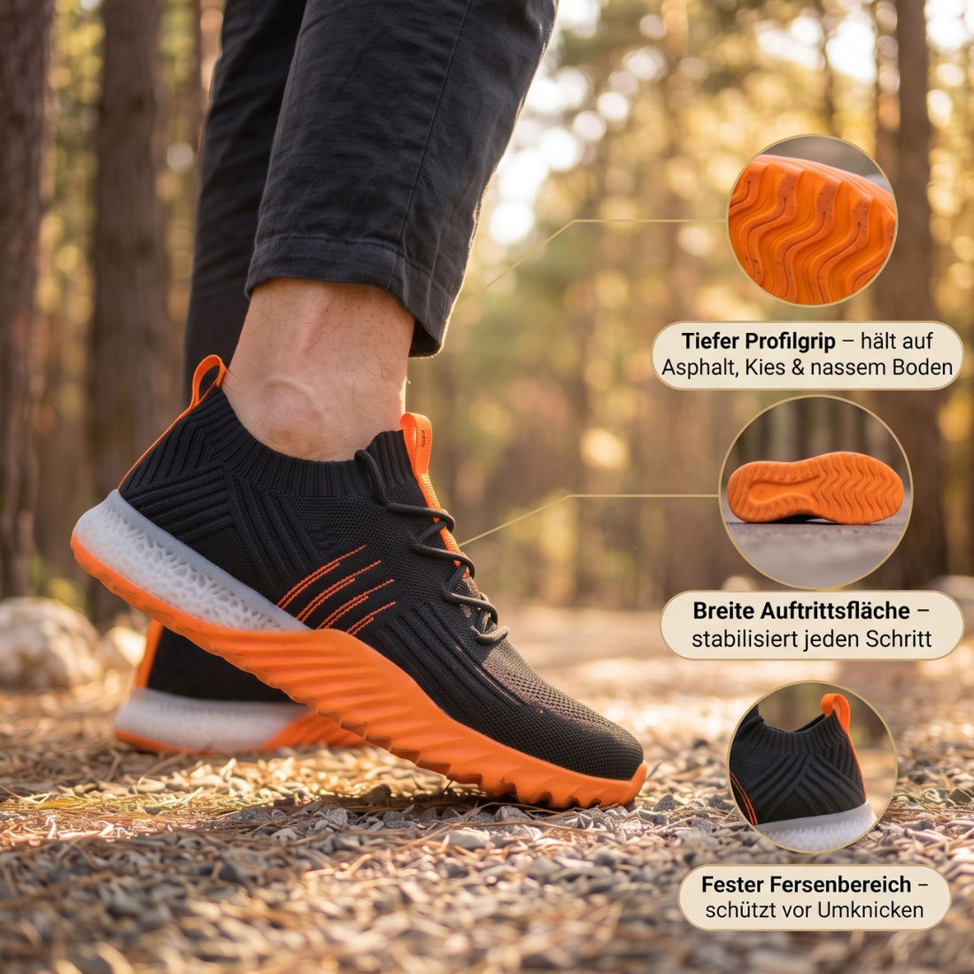 AURA - Leichte Sommer-Sneaker für schmerzfreies Gehen
